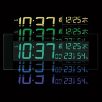 【お取り寄せ】リズム時計 掛置兼用AC式デジタルクロック 『Iroria（イロリア）』 8RZ173SR02