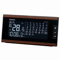 SEIKO(セイコー) 電波置時計 『マンスリーカレンダー搭載 交流式電源 デジタル電波置時計』 DL212B