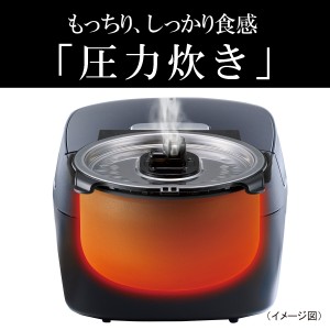 TIGER(タイガー) 5.5合炊き 圧力IHジャー炊飯器 『炊きたて』 JPV-G100-KM (マットブラック)